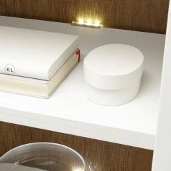 Norrwood Wohnwand Proville III (4-teilig) - Eiche Weiß Dekor / Eiche Dekor -WOHNZIMMERMÖBEL Verkäufe 1000214305 200527 07004500115 DETAILS P000000001000214305