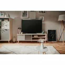 Mørteens TV-Lowboard Elysian - Grau / Eiche Dekor -WOHNZIMMERMÖBEL Verkäufe 1000214491 200608 14155700061 MOOD DETAILS P000000001000214491 mood