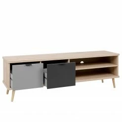 Mørteens TV-Lowboard Elysian - Grau / Eiche Dekor -WOHNZIMMERMÖBEL Verkäufe 1000214491 200608 14160300067 DETAILS P000000001000214491