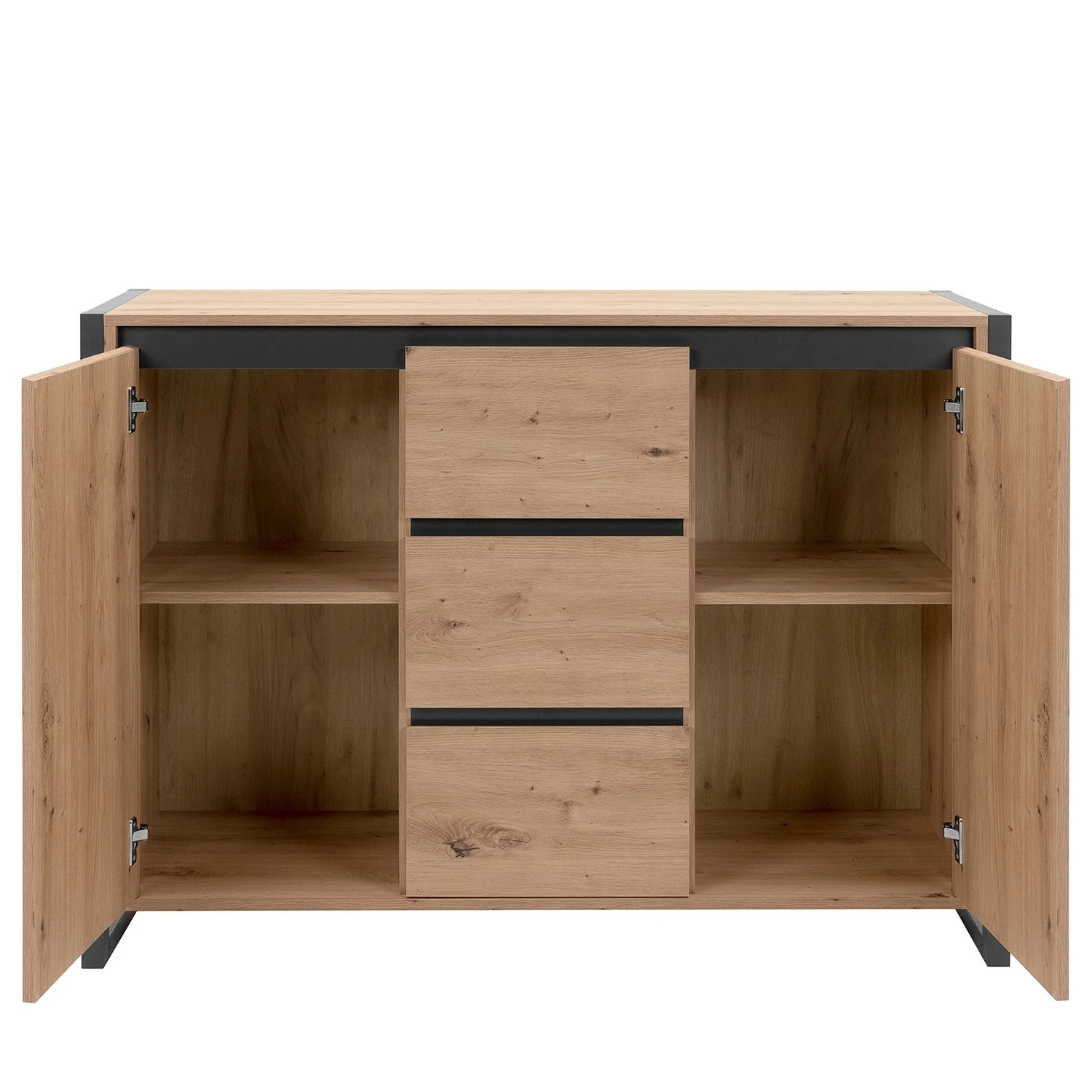 Red Living Kommode Denville II - Eiche Artisan Dekor / Anthrazit 12 Red Living Kommode Denville II - Eiche Artisan Dekor / Anthrazit – Bild 12