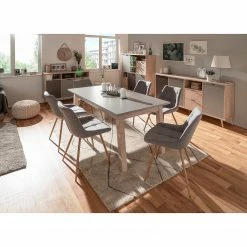 Mørteens Sideboard Elysian - Grau / Eiche Dekor -WOHNZIMMERMÖBEL Verkäufe 1000214503 200608 14173800125 MOOD DETAILS P000000001000214503 mood