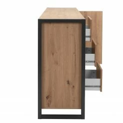 Red Living Sideboard Denville - Eiche Artisan Dekor / Anthrazit -WOHNZIMMERMÖBEL Verkäufe 1000214505 200608 14181100156 DETAILS P000000001000214505