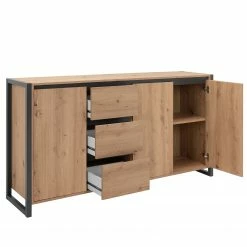 Red Living Sideboard Denville - Eiche Artisan Dekor / Anthrazit -WOHNZIMMERMÖBEL Verkäufe 1000214505 200608 14181400159 DETAILS P000000001000214505