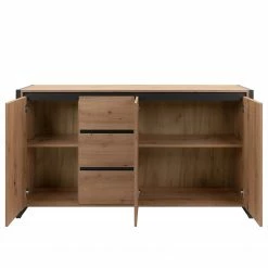 Red Living Sideboard Denville - Eiche Artisan Dekor / Anthrazit -WOHNZIMMERMÖBEL Verkäufe 1000214505 200608 14181600161 DETAILS P000000001000214505