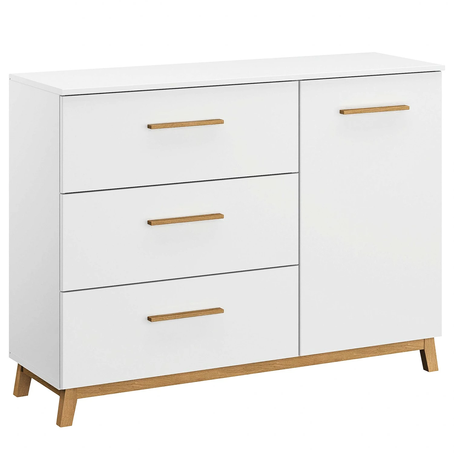Rauch Orange Kommode Carlsson - Weiß / Eiche - 3 1 Rauch Orange Kommode Carlsson - Weiß / Eiche - 3