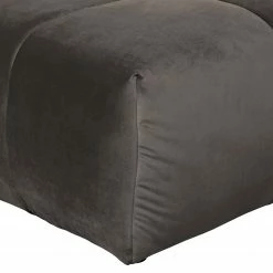 Jack & Alice Polsterhocker Malter - Samt - Dunkelgrau -WOHNZIMMERMÖBEL Verkäufe 1000215179 200724 14070400019 DETAILS P000000001000215179