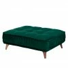 Jack & Alice Polsterhocker Polich - Samt - Dunkelgrün