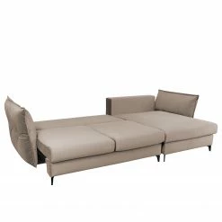 Fredriks Ecksofa Carrboro - Samt - Cappuccino - Longchair davorstehend rechts -WOHNZIMMERMÖBEL Verkäufe 1000215209 200724 14085100160 DETAILS P000000001000215209
