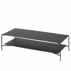 Red Living Couchtisch Cleehill - Metall - Schwarz