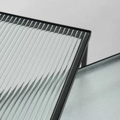 Red Living Couchtisch Haydon (2er-Set) - Glas / Metall - Schwarz -WOHNZIMMERMÖBEL Verkäufe 1000215306 200612 09124600065 DETAILS P000000001000215306