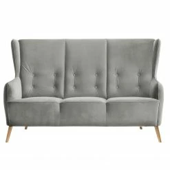 Fredriks Sofa Bonham (3 -Sitzer) - Samt - Grau -WOHNZIMMERMÖBEL Verkäufe 1000215329 201209 18161500080 DETAILS P000000001000215329
