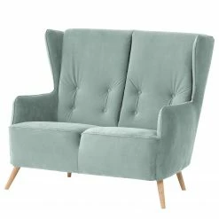 Fredriks Sofa Bonham (2 -Sitzer) - Samt - Pastellblau