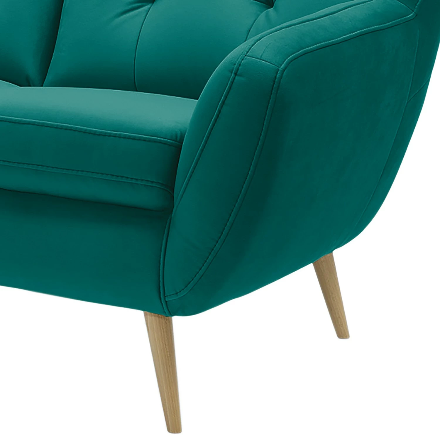 Fredriks Sofa Sawston I (3 -Sitzer) - Samt - Petrol 7 Fredriks Sofa Sawston I (3 -Sitzer) - Samt - Petrol – Bild 7