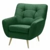 Fredriks Sessel Sawston I - Samt - Grün