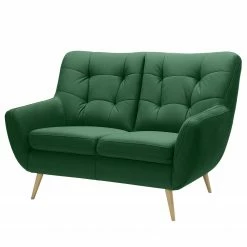 Fredriks Sofa Sawston I (2 -Sitzer) - Samt - Grün