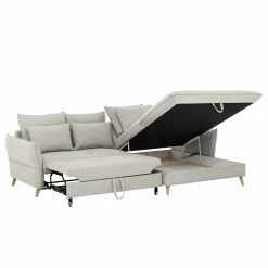 Fredriks Ecksofa Sketty - Microfaser - Hellgrau - Longchair davorstehend rechts - Schlaffunktion - Bettkasten 13 Fredriks Ecksofa Sketty - Microfaser - Hellgrau - Longchair davorstehend rechts - Schlaffunktion - Bettkasten -WOHNZIMMERMÖBEL Verkäufe 1000215452 201209 18164700519 DETAILS P000000001000215452