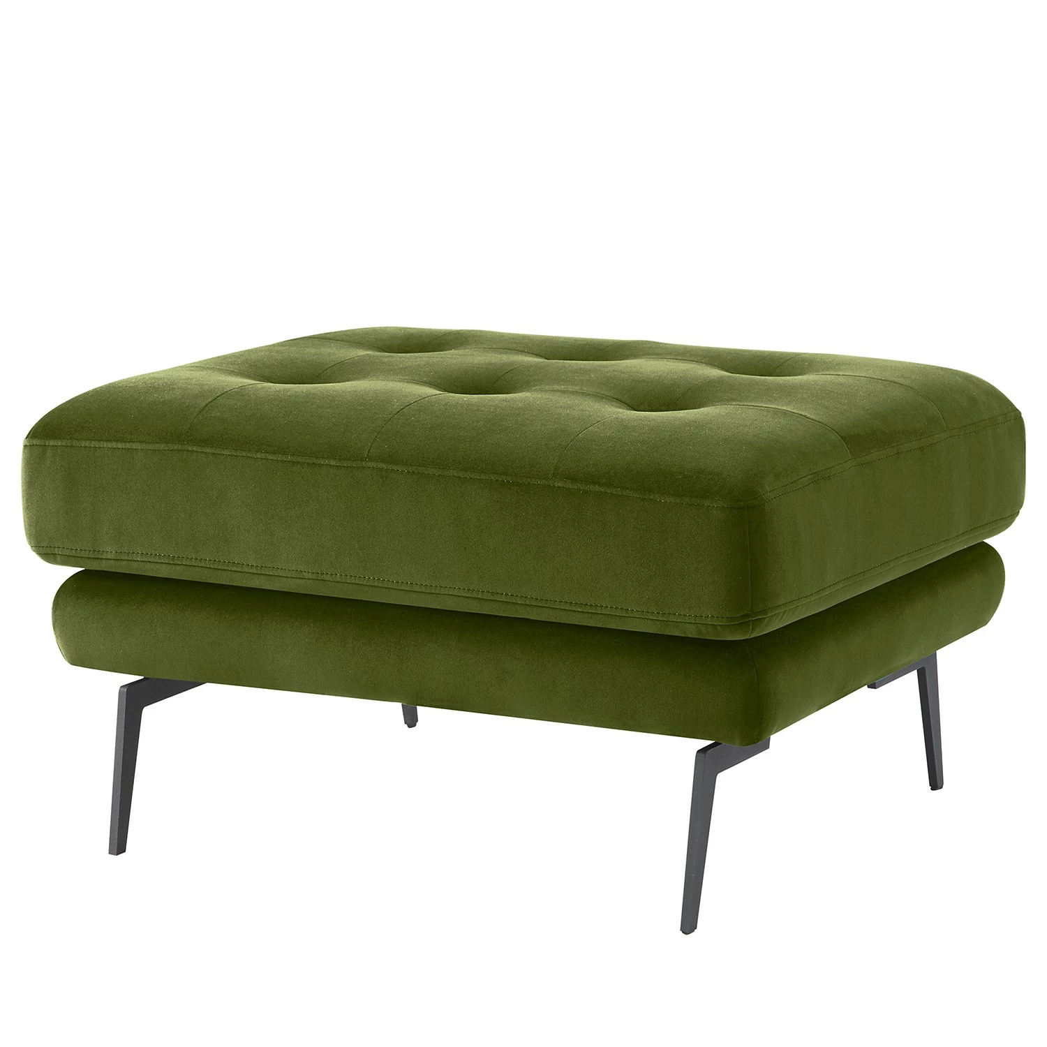 Mørteens Polsterhocker Hamina II - Samt - Avocado 1 Mørteens Polsterhocker Hamina II - Samt - Avocado