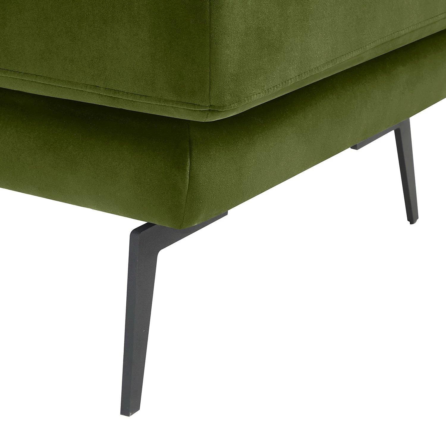 Mørteens Polsterhocker Hamina II - Samt - Avocado 7 Mørteens Polsterhocker Hamina II - Samt - Avocado – Bild 7