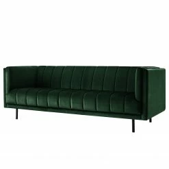 Jack & Alice Sofa Beslon (3-Sitzer) - Webstoff - Dunkelgrün