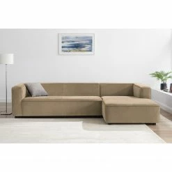 Fredriks Ecksofa Berlou II - Microfaser - Beige - Longchair davorstehend rechts -WOHNZIMMERMÖBEL Verkäufe 1000216280 210218 14200200168 MOOD DETAILS P000000001000216280 mood