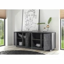 LC Spa Sideboard Carrara - Marmor Anthrazit Dekor -WOHNZIMMERMÖBEL Verkäufe 1000216292 200630 09124200037 MOOD DETAILS P000000001000216292 mood