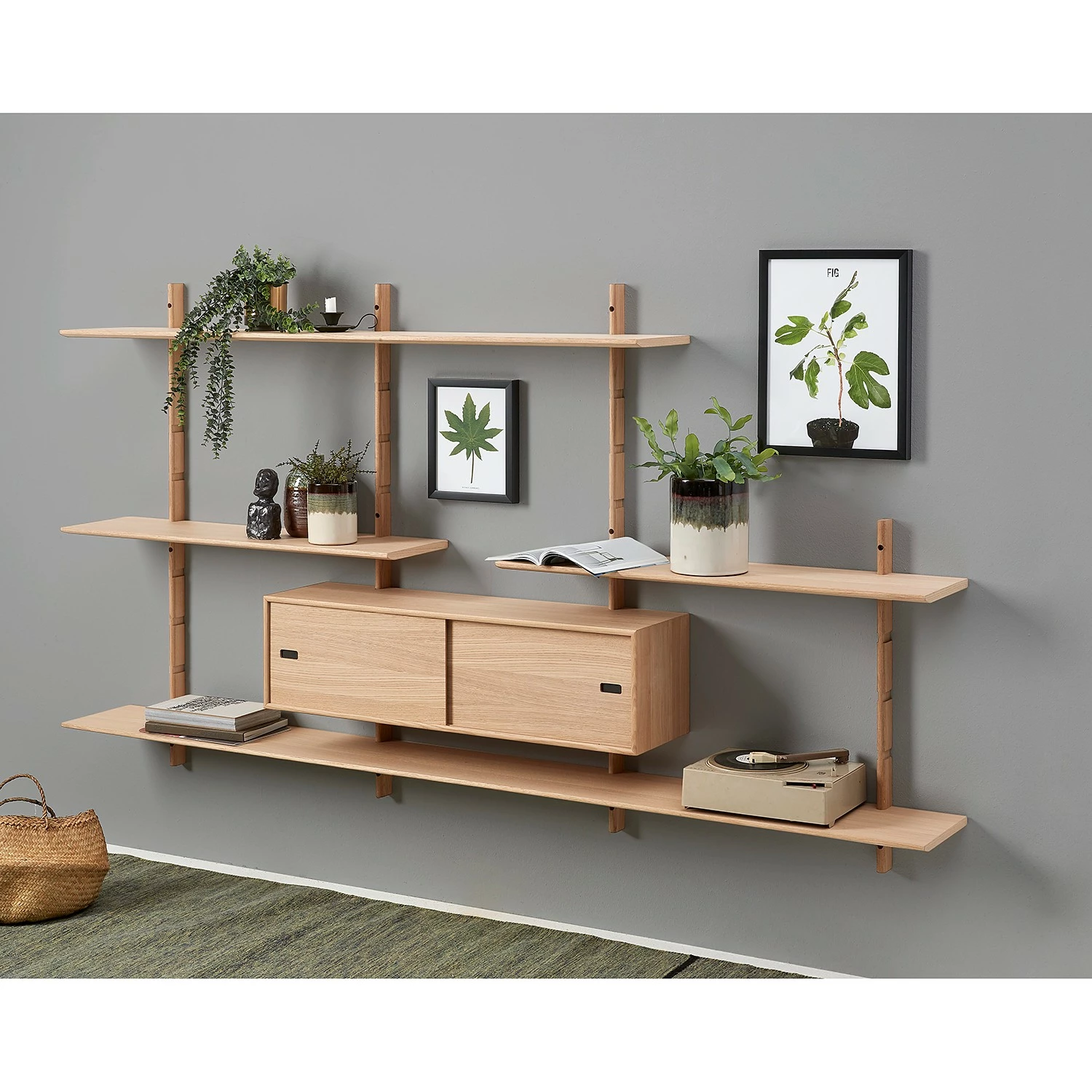 Studio Copenhagen Wandregal Lautaro VII - Eiche teilmassiv - Eiche Hell 2 Studio Copenhagen Wandregal Lautaro VII - Eiche teilmassiv - Eiche Hell – Bild 2