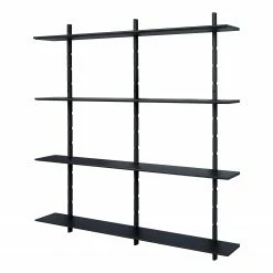 Studio Copenhagen Wandregal Lautaro IV - Eiche teilmassiv - Eiche Schwarz