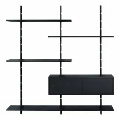 Studio Copenhagen Wandregal Lautaro I - Eiche Schwarz -WOHNZIMMERMÖBEL Verkäufe 1000216663 200820 06181400222 DETAILS P000000001000216663