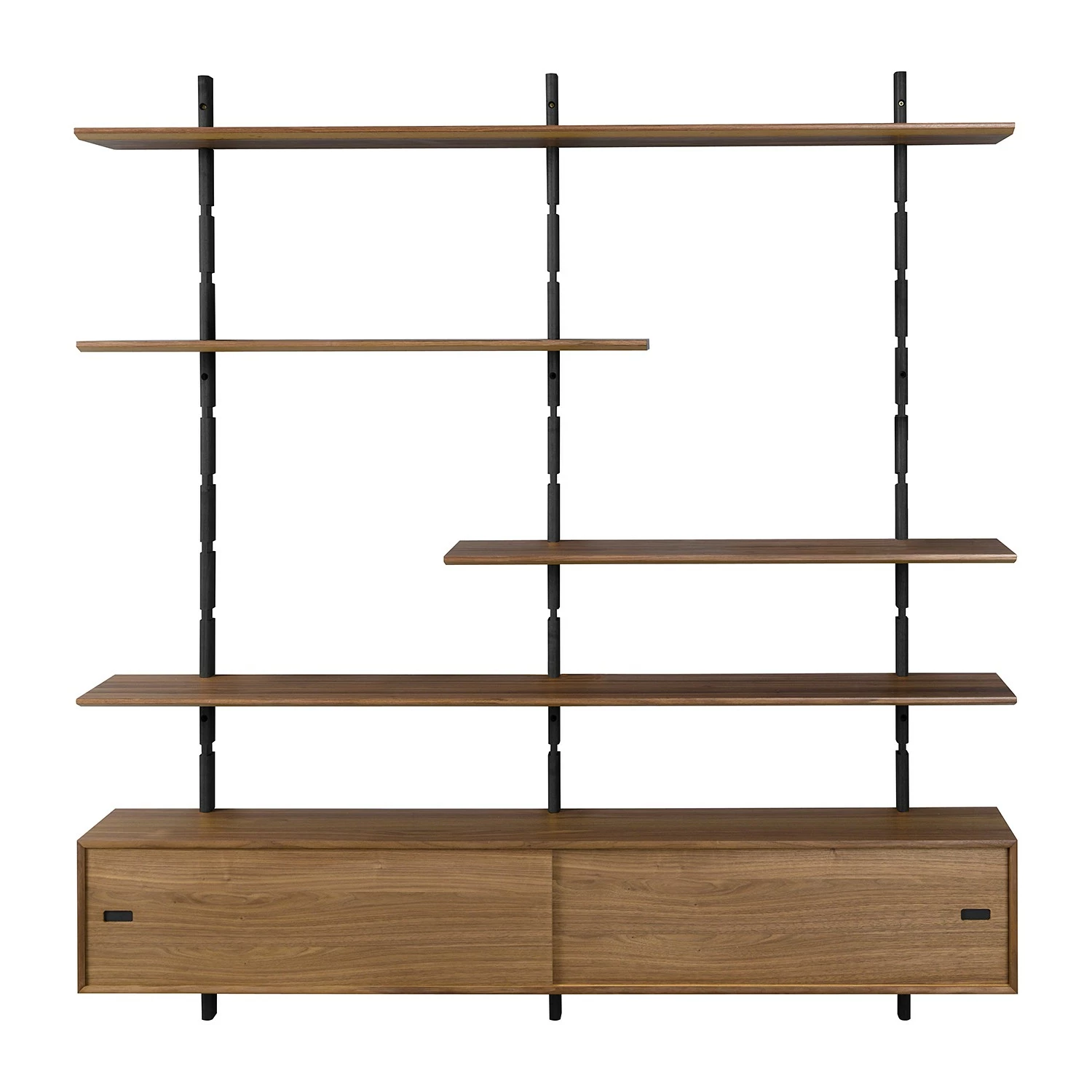 Studio Copenhagen Wandregal Lautaro X - Eiche massiv / Walnuss teilmassiv - Eiche Schwarz / Walnuss 4 Studio Copenhagen Wandregal Lautaro X - Eiche massiv / Walnuss teilmassiv - Eiche Schwarz / Walnuss – Bild 4