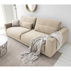 Studio Copenhagen Sofa Willows (3-Sitzer) - Samt Shyla: Beige -WOHNZIMMERMÖBEL Verkäufe 1000217019 210119 16173800127 MOOD DETAILS P000000001000217019 mood