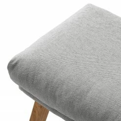 Studio Copenhagen Polsterhocker Marols - Webstoff Saia: Hellgrau - Eiche Hell -WOHNZIMMERMÖBEL Verkäufe 1000217124 201117 16580800004 DETAILS P000000001000217124