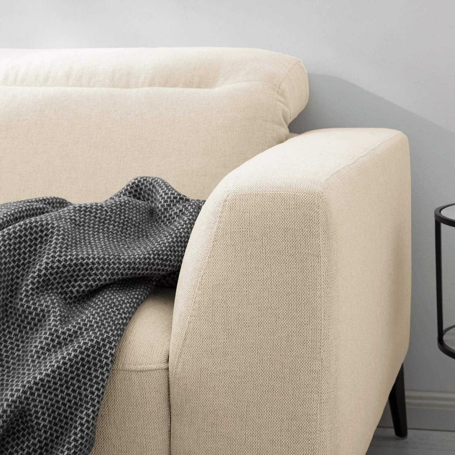 Studio Copenhagen Ecksofa Berrie I - Webstoff Saia: Beige - Breite: 266 cm - Longchair davorstehend links 14 Studio Copenhagen Ecksofa Berrie I - Webstoff Saia: Beige - Breite: 266 cm - Longchair davorstehend links – Bild 14