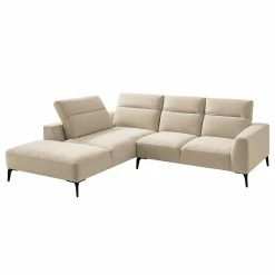 Studio Copenhagen Ecksofa Berrie II - Webstoff Saia: Beige - Breite: 263 cm - Ottomane davorstehend links -WOHNZIMMERMÖBEL Verkäufe 1000217561 201222 13352500593 DETAILS P000000001000217561
