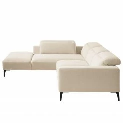 Studio Copenhagen Ecksofa Berrie II - Webstoff Saia: Beige - Breite: 263 cm - Ottomane davorstehend links -WOHNZIMMERMÖBEL Verkäufe 1000217561 201222 13352600595 DETAILS P000000001000217561