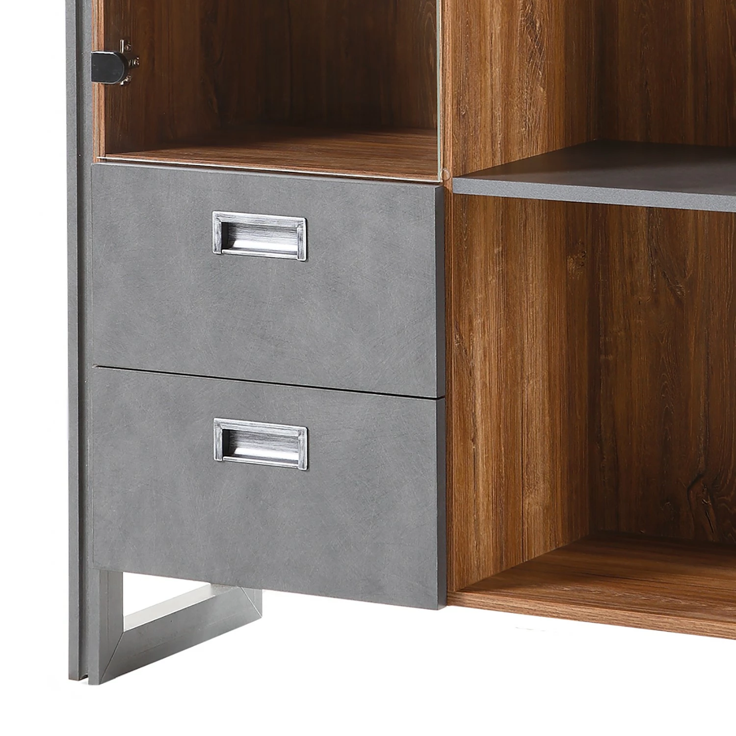 Ars manufacti Wohnwand Marton I (4-teilig) - Eiche Stirling Dekor / Anthrazit 7 Ars manufacti Wohnwand Marton I (4-teilig) - Eiche Stirling Dekor / Anthrazit – Bild 7