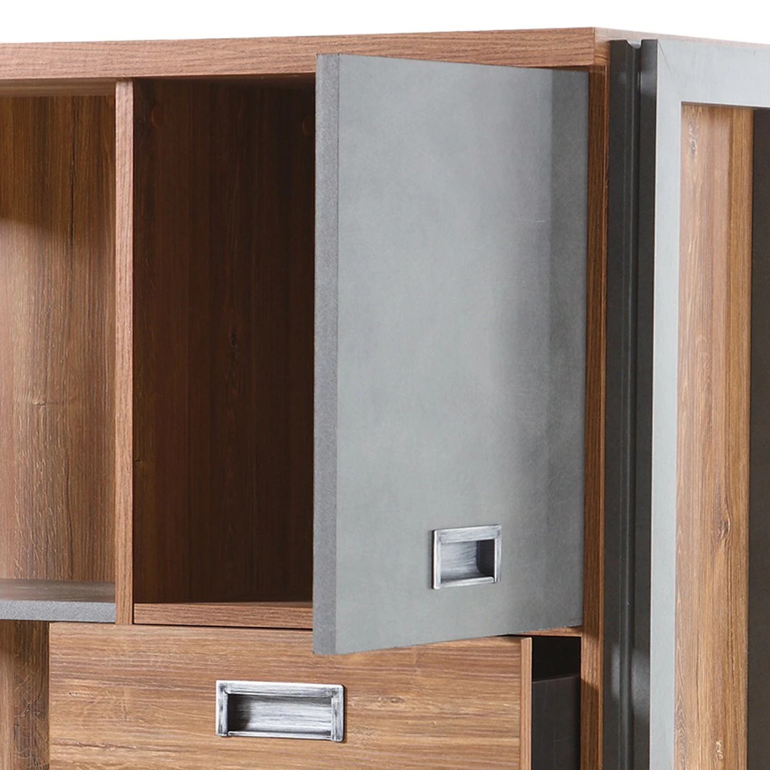 Ars manufacti Wohnwand Marton IV (4-teilig) - Eiche Stirling Dekor / Anthrazit 12 Ars manufacti Wohnwand Marton IV (4-teilig) - Eiche Stirling Dekor / Anthrazit – Bild 12