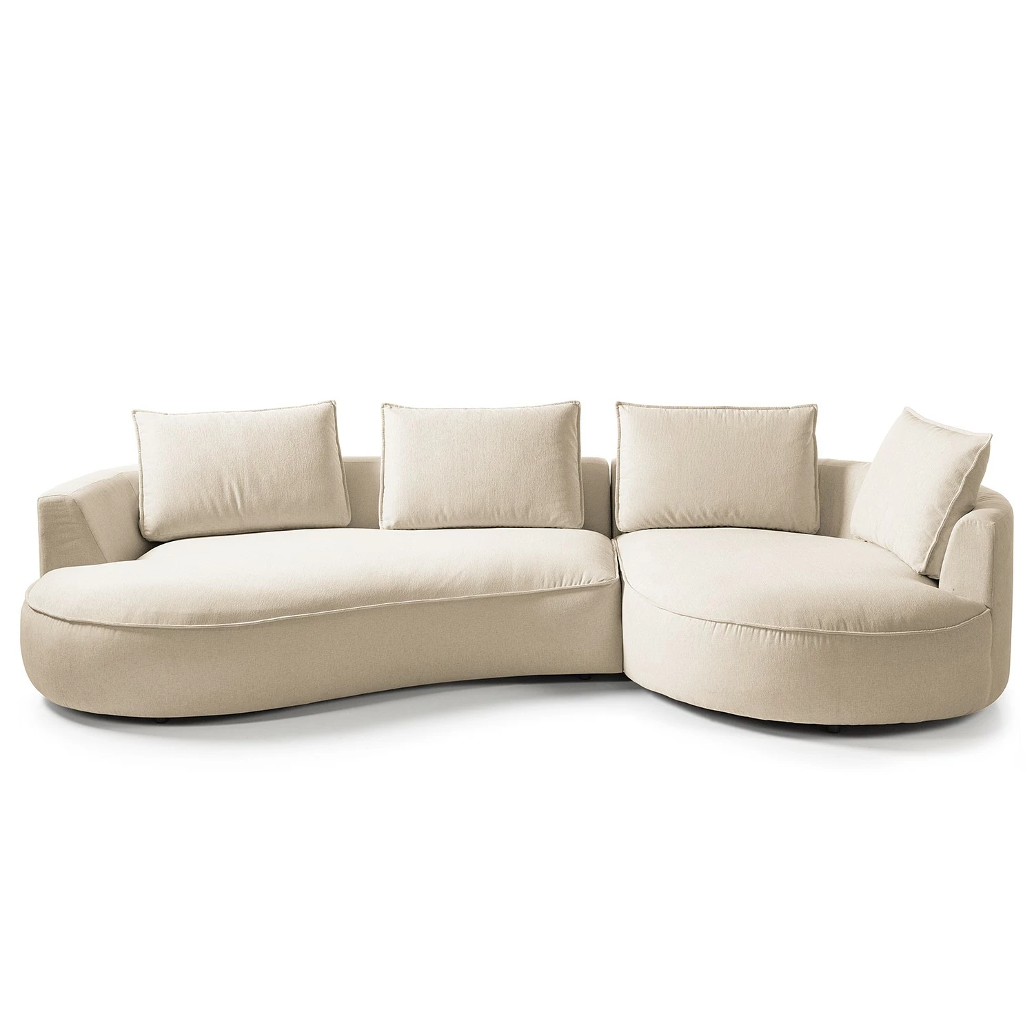 Studio Copenhagen Bigsofa Buckley II - Webstoff Saia: Beige - Ausrichtung rechts 2 Studio Copenhagen Bigsofa Buckley II - Webstoff Saia: Beige - Ausrichtung rechts – Bild 2