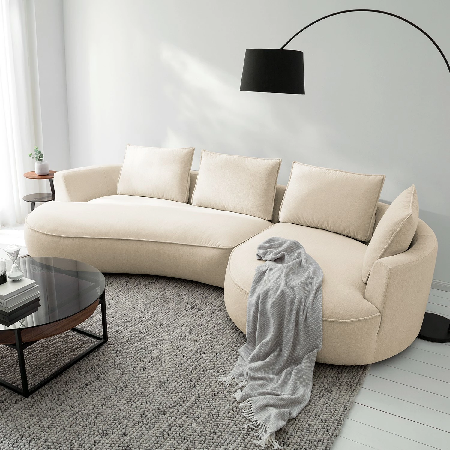 Studio Copenhagen Bigsofa Buckley II - Webstoff Saia: Beige - Ausrichtung rechts 18 Studio Copenhagen Bigsofa Buckley II - Webstoff Saia: Beige - Ausrichtung rechts – Bild 18
