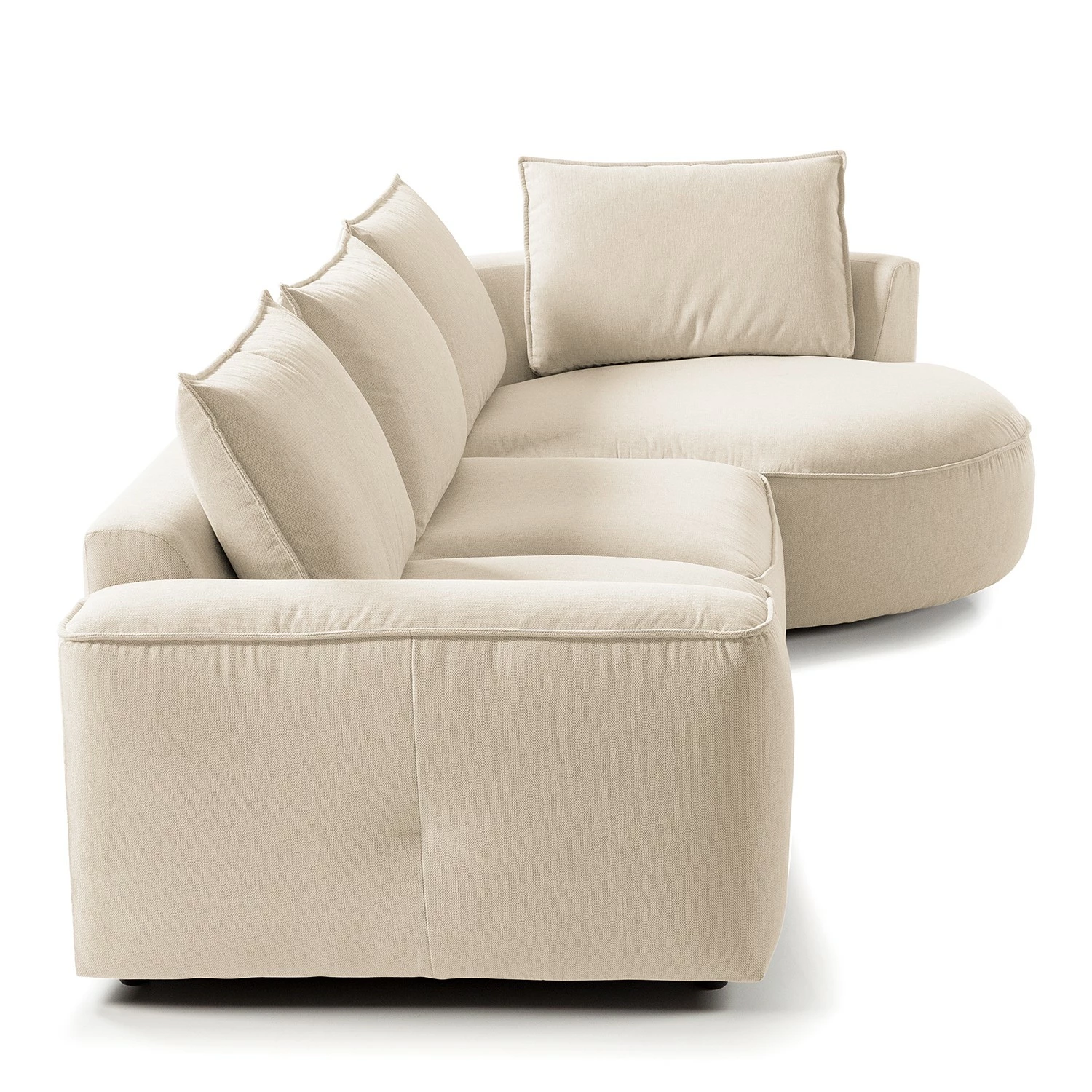 Studio Copenhagen Ecksofa Buckley I - Webstoff Saia: Beige - Longchair davorstehend rechts 6 Studio Copenhagen Ecksofa Buckley I - Webstoff Saia: Beige - Longchair davorstehend rechts – Bild 6