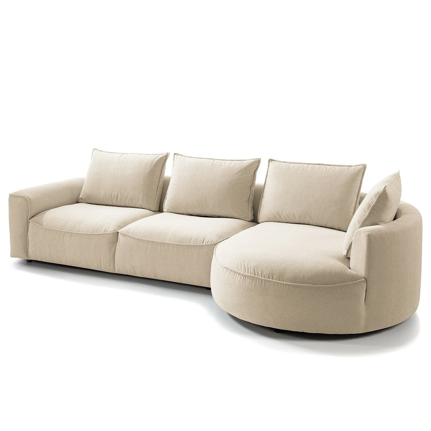 Studio Copenhagen Ecksofa Buckley I - Webstoff Saia: Beige - Longchair davorstehend rechts 9 Studio Copenhagen Ecksofa Buckley I - Webstoff Saia: Beige - Longchair davorstehend rechts – Bild 9