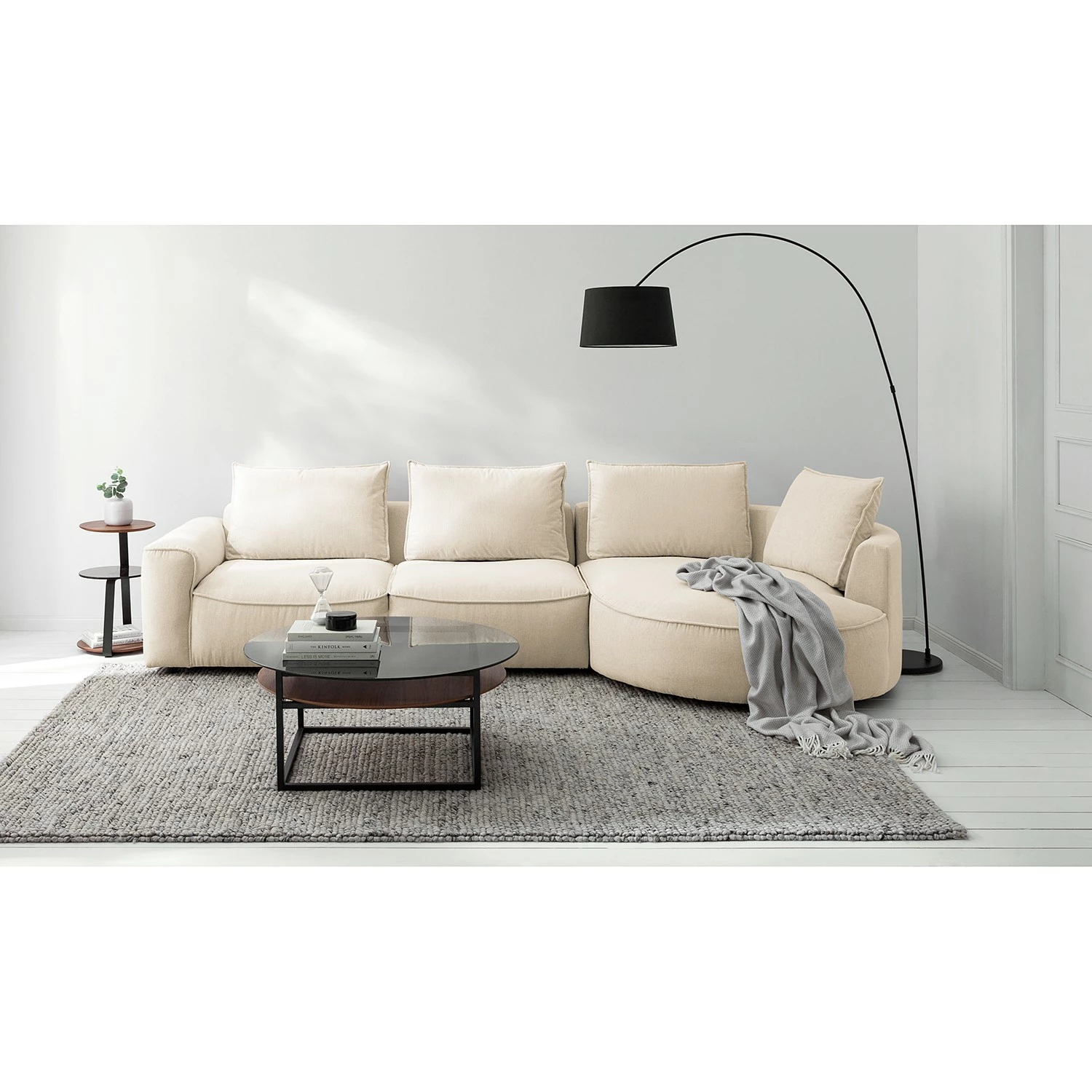 Studio Copenhagen Ecksofa Buckley I - Webstoff Saia: Beige - Longchair davorstehend rechts 3 Studio Copenhagen Ecksofa Buckley I - Webstoff Saia: Beige - Longchair davorstehend rechts – Bild 3