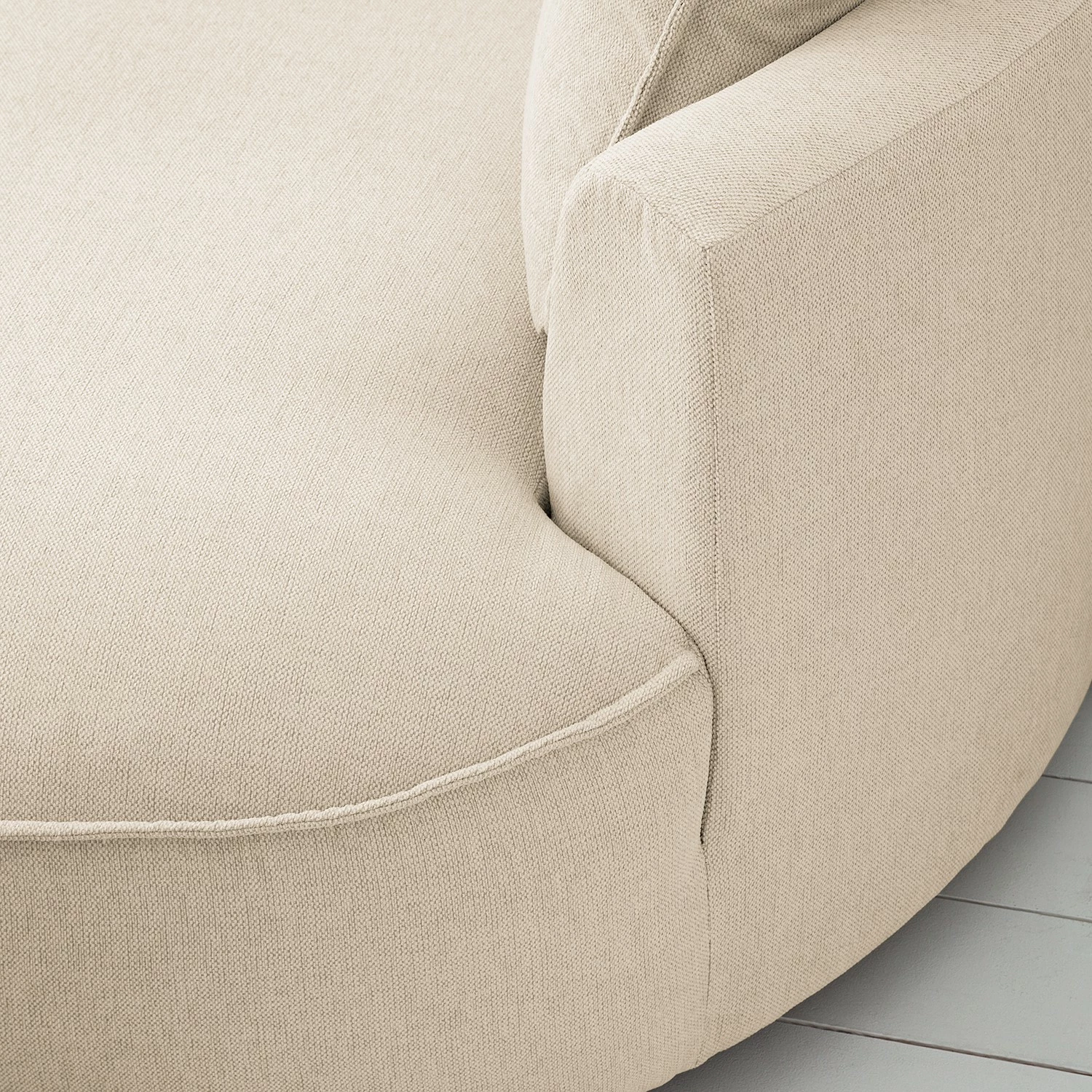 Studio Copenhagen Ecksofa Buckley I - Webstoff Saia: Beige - Longchair davorstehend rechts 12 Studio Copenhagen Ecksofa Buckley I - Webstoff Saia: Beige - Longchair davorstehend rechts – Bild 12
