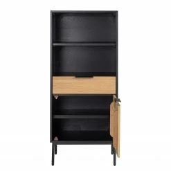 Studio Copenhagen Regal Xavi - Echtholzfurnier / Metall - Eiche / Eiche Schwarz -WOHNZIMMERMÖBEL Verkäufe 1000218026 220107 12570000078 DETAILS P000000001000218026