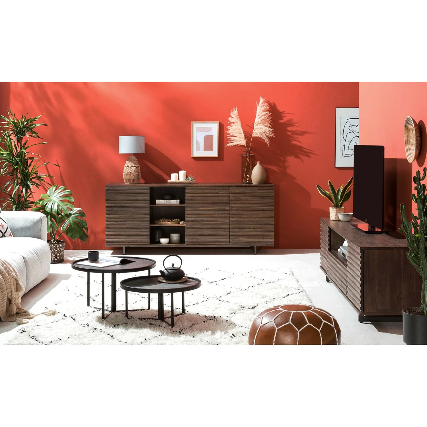 Studio Copenhagen Sideboard Kirley III - Akazie massiv - Akazie Dunkel 2 Studio Copenhagen Sideboard Kirley III - Akazie massiv - Akazie Dunkel – Bild 2