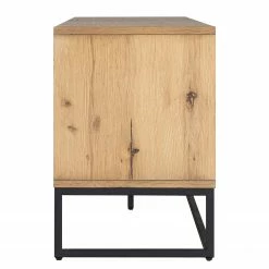 Studio Copenhagen TV-Lowboard Flox I - Echtholzfurnier / Metall - Eiche / Schwarz -WOHNZIMMERMÖBEL Verkäufe 1000218126 210720 12002400002 DETAILS P000000001000218126