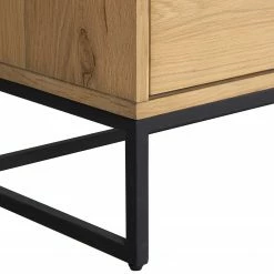 Studio Copenhagen TV-Lowboard Flox I - Echtholzfurnier / Metall - Eiche / Schwarz -WOHNZIMMERMÖBEL Verkäufe 1000218126 210720 12091000015 DETAILS P000000001000218126