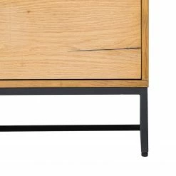 Studio Copenhagen Highboard Flox - Echtholzfurnier / Metall - Eiche / Schwarz -WOHNZIMMERMÖBEL Verkäufe 1000218128 210901 08134800019 DETAILS P000000001000218128