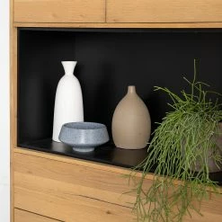 Studio Copenhagen Highboard Flox - Echtholzfurnier / Metall - Eiche / Schwarz -WOHNZIMMERMÖBEL Verkäufe 1000218128 211020 14274300072 DETAILS P000000001000218128