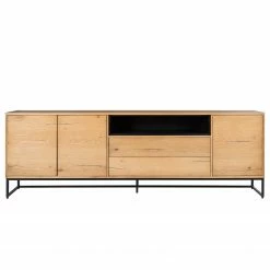Studio Copenhagen Sideboard Flox II - Echtholzfurnier / Metall - Eiche / Schwarz -WOHNZIMMERMÖBEL Verkäufe 1000218135 210901 08134800021 DETAILS P000000001000218135