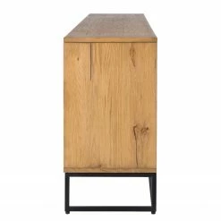 Studio Copenhagen Sideboard Flox II - Echtholzfurnier / Metall - Eiche / Schwarz -WOHNZIMMERMÖBEL Verkäufe 1000218135 210901 08134800023 DETAILS P000000001000218135